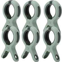 10 件装沙滩巾夹、巡航沙滩椅毛巾夹、衣夹、沙滩巾架，防止毛巾被风吹走，耐用且颜色鲜艳，适合海滨、海滩、露营、烧烤用品、圣诞节和万圣节礼物 - 彩色 - 查看 16