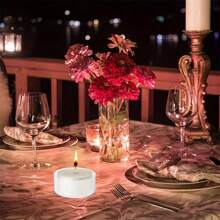 50pcs Transparent Plastic Tea Light Cups - Fireproof Candle Holders For DIY Candlemaking, Tealight Lamps, Crafts, Plastic Tealight Shells, Candle Molds