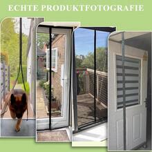 Magnetic Screen Door - Heavy-Duty Mesh - Hands-Free, Child Friendly - Screen Door With Magnet, Self Sealing Mesh, Hook And Loop - Black - View 7