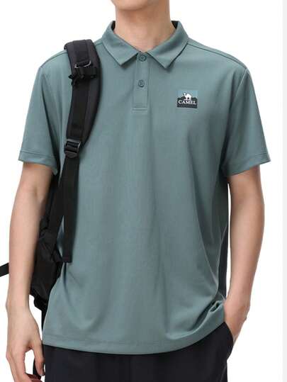 CAMEL CROWN 男士速干短袖户外速干衣短袖透气吸湿速干运动T恤