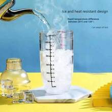 500ml/700ml/1000ml 3PCS/SET PC Lemon Tea Shaker Cup Cocktail Shaker Martini Hand Shaker Cup With Scales Milk Tea Wine Drink Shaker Mixer Bar Tool Set