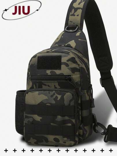 Outdoor Sports Nylon Men'S Chest Bag, Multi-Function Waist Bag, Large Capacity Messenger Bag, Lightweight Shoulder Bag, Multi-Pocket Travel Bag, Convenient Mobile Phone Storage Bag, For Students, Junior High School, High School, Campus, Travel Vacation, Business Trip, Daily Commuting, Shopping, Office, Dating, Outdoor, Fitness, Running, Cycling, Exercise, Hiking And Camping, Birthday Gifts, Holiday Gifts