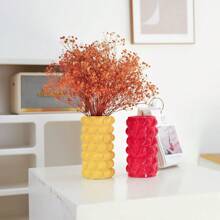 1pc/2pcs Creative Ceramic Vase With Fruit & Lemon Design, Strawberry Element Vase, Nordic Style Home Decor Vase For Living Room, Bedroom, Study