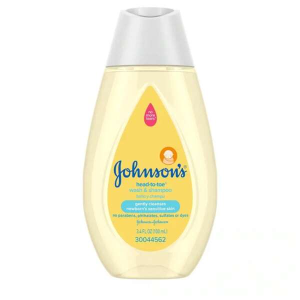 Johnson's Head-To-Toe Gentle Baby Body Wash & Shampoo, Travel Size - 3.4 Fl Oz