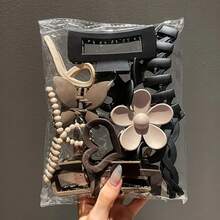 11 piezas de clips de alta gama para mujeres, clip de tiburón para el cabello, accesorios para la cabeza FXE1 - 11 piezas - Ver 1