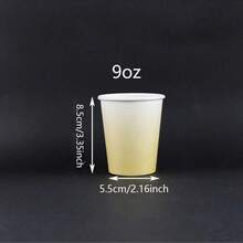 10 chiếc/20 chiếc/40 chiếc/bộ, cốc giấy màu vàng 9 oz cốc dùng một lần màu vàng trắng cốc uống nước cho tiệc cưới vịt may mắn quà tặng trẻ sơ sinh đồ dùng tiệc - Màu vàng - Xem 8