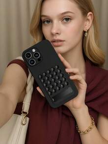 Strong Silicone Suction Cup Phone Holder, Suitable For IPhone 16 Pro Max Shock-Proof Phone Case, Suitable For IPhone 13 6.1 Inch Silicone Phone Sticky Stand Case, Suitable For IPhone 11/12/14/15/16/16e Strong Suction Cup Phone Case Holder, Suitable For Galaxy A56/A55/A05S/A16/A17 Hands-Free Sticky Phone Stand, Suitable For Redmi Note 14 Pro/Note 13 Shock-Proof Suction Cup Phone Case - Black - View 7