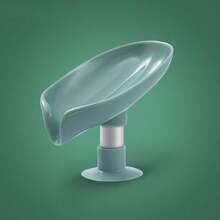 1 件装简约灰色免打孔肥皂盒，普通肥皂架，适用于浴室，适合返校季 - 灰色 - 查看 8