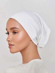 FADZOYLE 纯色内衬头巾帽头带弹性透气管状头巾帽衬垫长袍日常女士面纱