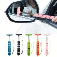 1 Piece Of Retractable Windshield Wipers, Car Mirror Wipers With Retractable Long Bar, Retractable Car Glass Scraper, Auto Accessories, Portable Car Lens Raindrop Cleaner, Practical And Portable