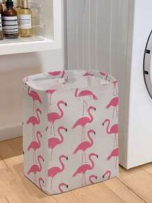 1 pieza Cesta de almacenamiento plegable de gran capacidad con diseño de zorro lindo y asa, cesta de almacenamiento multiusos para guardería, pañales de bebé, ropa, juguetes y organización de varios