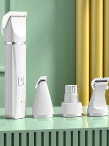 4-In-1 & 2-In-1 Rechargeable Pet Grooming Clipper Set, For Trimming Pet Nails And Fur