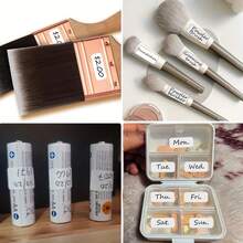 100/200/400/600 件标签 0.98x0.59 英寸矩形贴纸钻石画收纳盒贴纸多用途自粘 DIY 钻石艺术十字绣刺绣容器罐文件夹、价格标签贴纸热销 - 白色 - 查看 9