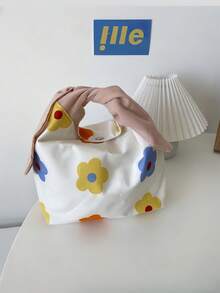 1 süße tragbare Kaninchen-Ohr Lunch-Tasche, Cartoon frisch Bento Lunch-Tasche, tragbare modische Campus-Stil Bento-Tasche, Arbeits-Bento Aufbewahrungstasche, Outdoor Picknick Party Lunch-Box-Tasche, süßes Kaninchen-Ohr Design ist leicht zu tragen, wiederverwendbare Lunch-Tasche, ohne Lebensmittelkontakt, leicht und kompakt, ein Muss-haben-Artikel für die Schulsaison, es ist ein perfektes Geschenk für Familie und Freunde!