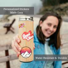 Premium Printable Vinyl Sticker Paper - Bright White 8.5 X 11 Inch Paper For Inkjet Or Laser Printers - 50-Sheets Waterproof Self-Adhesive Sticker Paper, Fast Drying, Smudge-Proof - White - View 6