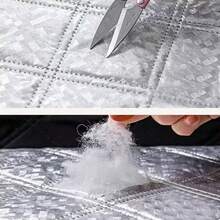 防风窗保暖窗帘防寒双层加厚遮光窗帘隔音窗黑色整片适用客厅厨房卫生间等场景