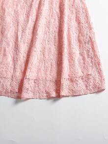 Women's Party Dress, Romantic Lace Embroidered Lace Short Sleeved Backless Sexy Evening Dress