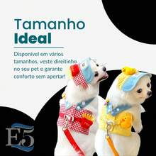 1/Set Pet French Fries , Traction Rope Wire Cute Hat , Three-Piece , Dog Clothes - Yellow - View 6