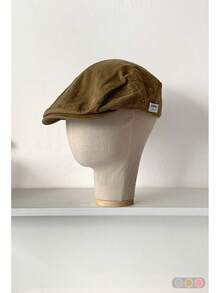 1 件复古美国字母印花报童帽，女士春夏休闲画家贝雷帽 - 多色- - 查看 6