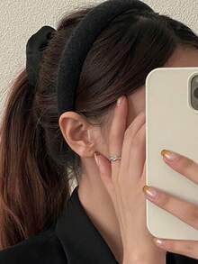 5 件复古经典纯色海绵头带，时尚女士发饰，优雅百搭，适合日常佩戴、派对、情人节、感恩节、生日、最佳礼物、发带、发箍