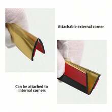 1pc 2cmx3m Self-Adhesive Decorative Trim Tape, PVC Wall Strip For Tile Edging & Corner Finishing, Stickers, Wall Decal, Vinyl Decal For Home Decorations, Spring Decoration Items Refresh Your Home, Festival Decoration Stickers Gifts Birthday Graduation - Multicolor - View 12