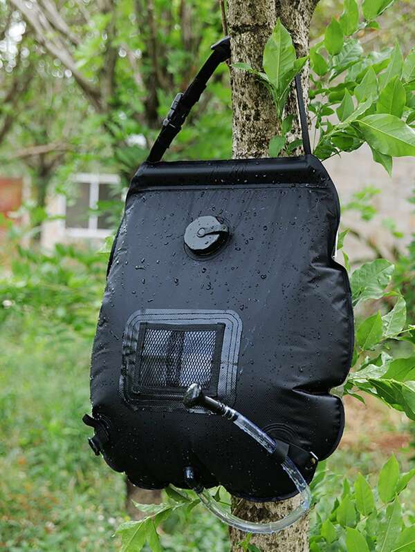 1pc Outdoor Portable Shower Bag, Lightweight Foldable 20L Large Capacity PVC Material Bathing Bag