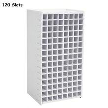 120 ô 13x17,5x34cm Giá đựng bút đánh dấu có thể tháo rời Giá đựng bút đánh dấu để bàn bằng nhựa trong suốt Thiết kế dạng lưới Giá đựng bút sơn nghệ thuật có thể điều chỉnh - Nhiều màu - Xem 10