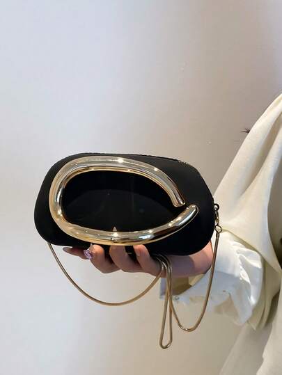 黑色手拿包 - 情人节理想之选，舒适时尚，款式别致，个性化礼物之选，2025年必备单品，独特风格，适合各种场合，品质奢华，价格实惠