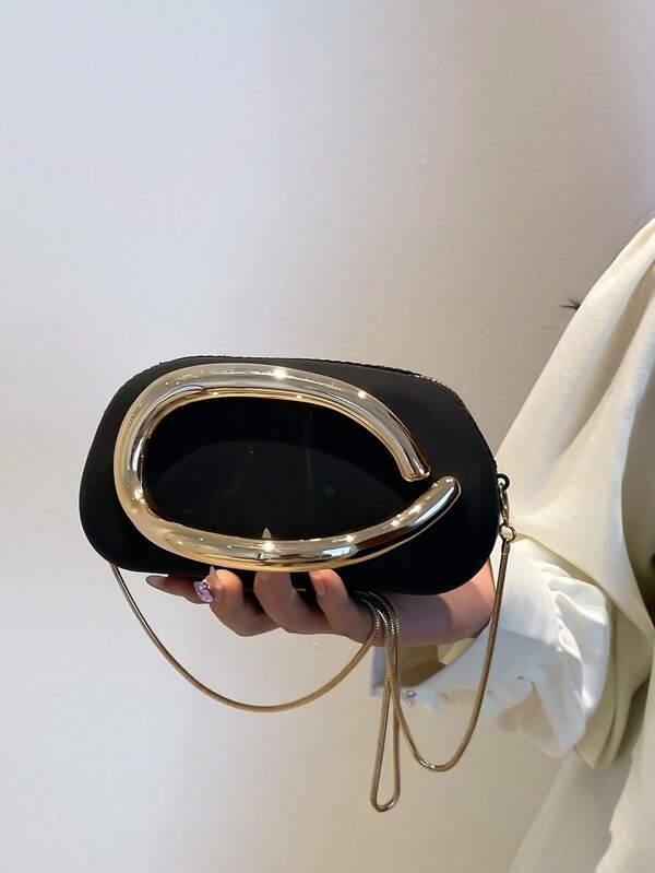 Clutch nera - Ideale per San Valentino, comoda e alla moda, borsa di moda, opzione di regalo personalizzata, accessorio 2025, stile chic per tutte le occasioni, sensazione di lusso a prezzo accessibile