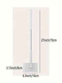 1 Quick Spin Mini Mop With 360° Rotating Head And Portable Push Handle, Easy-Twist Polyester Mop For Glass And Wall Cleaning High-Quality Stainless Steel Flat Mop With Automatic Cloth Clip - 36 Inch Removable Handle, 360° Slim Head, Suitable For Easy Cleaning Of Kitchen, Living Room, Bedroom, Bathroom Floors, Walls, Glass.