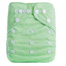 1/3 pièces Set de couches en tissu vert doux et respirant, doublure hypoallergénique pour protéger la peau du bébé, assortiment de couleurs - Multicolore - Voir 10