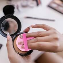 Set de 10 esponjas maquillaje suaves de terciopelo - Esponjas de maquillaje con superficie de terciopelo de 2.16 pulgadas de diámetro, aplican el polvo de manera uniforme, aptas para polvos sueltos, cara y Body - Suaves y amigables con la piel, reutilizables