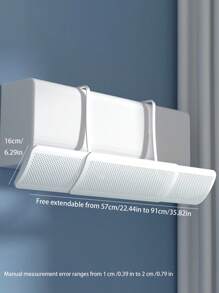1pc Universal Wall-Mounted Air Conditioner Anti-Direct Blow Baffle - All-In-One Wind Guard Protector, Easy Installation Air Conditioner Baffle, Bid Farewell To Traditional Baffle, Hanging Hook-Style Baffle More Convenient, Anti-Direct Blow, Efficient Wind Protection, Simple And Easy, Create A Comfortable Home Environment