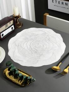 1-4 件简约 PVC 餐垫，可水洗，易清洁，可擦拭，防滑，餐桌垫，甜蜜情怀，优雅餐垫，餐桌布置，厨房/餐桌垫，节日和婚礼装饰