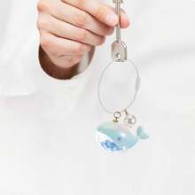 Dolphin Keychains, Cute Nar Whal Whale Keychain Wifty, Couple Car Pendants, Bag Ornaments Cute Wallet Accessories, Colorful Dolphin Pearl Models - 1 - View 6