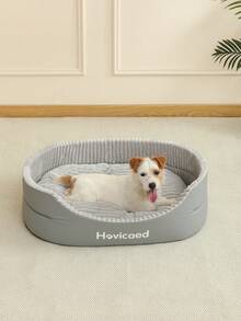 1pc Orthopedic Dog Bed For Large Dogs, Washable Pet House, Suitable For Large, Medium And Small Dogs And Cats, All Seasons - Grey - View 6