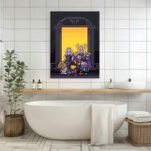 Framed Undertale  Canvas Wall Art Poster -  , Dark Tones With Warm Ing, Featuring Iconic Characters, Perfect For Bars, Cafes, Homes, Offices & Bedrooms Decor,Personalized And Creative Home Decoration, High-Quality Decorative Posters, Dormitories, Gyms, Bars, Coffee Shops, Game Halls, Wall Paintings For Rooms And Living Rooms, Perfect Gifts - Framed - View 5