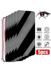 5 Packs Tempered Glas Cren Protectors Compatible With Iphone 11/12/13/14/15/16 Pro Max- Glossy Prvacy Screns, HD Clarty, Ant-Scratcth, Ant-Fingerpnnt 9H Hardness FullCoverage Gift For Birthday, Family, Friends Tempered Glass, Anti-Spy, Phone Screen Protector, Phone Accessories