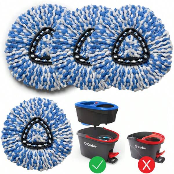 Replacement Triangle Mop Head Compatible With O-Cedar RinseClean Mop