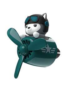 Cartoon Propeller Pilot Car Aromatherapy, Car Air Outlet Small Airplane Aromatherapy, Car Air Freshener, Aromatherapy Diffuser, Decorative Perfume Fan, Car Ornaments, Perfume Deodorant, Fresh Perfume Decoration, Cute Shape, Car Accessories, Including 2 Pieces Of Air Freshener.