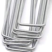 20/50颗镀锌金属园林景观钉，白色，适用于屏障布、地被植物、围栏固定、人造草坪找平、草坪桩、植物支撑 - 多色 - 查看 2