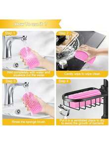 1/3块清洁棉海绵厨房不粘油清洁块洗脸盆吸水清洁棉吸水海绵家用海绵块