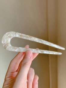 5 件/3 件/2 件/1 件女士时尚休闲百搭图案 U 型发夹，适合日常使用，春夏新品，送给妈妈的好礼物（发夹上的字母是随机的）发梳，侧梳，学校用品