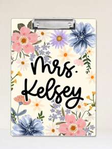 个性化教师礼物，定制亚克力教师姓名写字板，元素教师写字板，返校教师感谢礼物，学习用品，办公装饰 - 彩色 - 查看 17