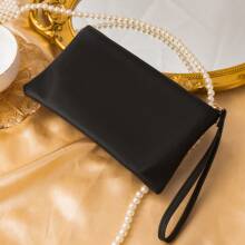 Fashion Minimalist Letter Print With Wrist Strap Slim Portable Zipper Clutch With Card Slots Suitable For Everyday Use Gift For Mom/Women/Girls Business & Casual Wallet For Women Wallet Purse Wallet Long Wallet Wristlet Wallet