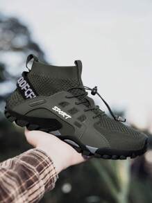 Nuevos zapatos deportivos para exteriores para adolescentes, botas de senderismo para niños, suela de goma antideslizante, malla tejida transpirable, suela y Top suaves, zapatos de trekking para niños