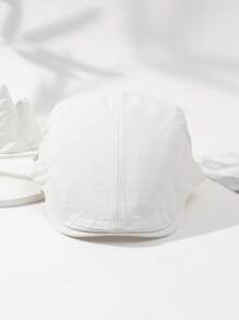 1 pièce Casquette de baseball mode rétro en couleur unie lavée pour femmes, convient pour les tenues casual quotidiennes, toutes saisons