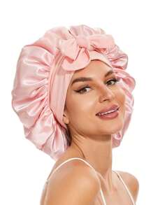 1pc Luxurious Satin & Silk Bonnet For Sleeping - Adjustable Comfort Fit With Tie Band - Unisex Night Hair Protection For Men & Women Home Bathroom Decor Summer Bonnet Queen Silk Bonnet Satin Bonnet Hair Bonnet For Sleeping Braid Bonnet Adjustable Bonnet Tie Bonnet Night Cap Sleep Bonnet For Women Curly Hair Travel Essentials Travel Accessories Vacation Holiday Back To School