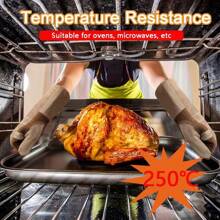 Feuerbeständige, hitzebeständige Handschuhe - Größen S/M/L, Leder-Schweißen- & BBQ-Handschuhe (300°F Schutz) - Langarm für Grillen, Kamin, Ofen, Tierhaltung - TIG/MIG, Kaminofen, Brandschutz-Sicherheit