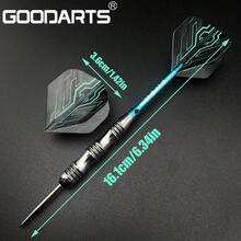 3pcs Dragon Bone Darts Set - 22g Professional Pointed Metal Darts With Leather Protection Case, Business Gift, Includes 3 Replacement Stems, 3 Spring Rings, 3 Replacement Dart Points